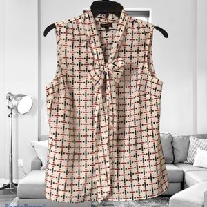 🌹Talbots bow tie blouse🌹